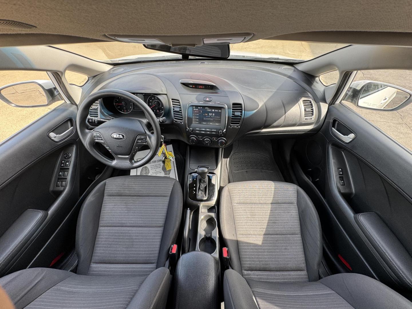2018 WHITE /BLACK KIA FORTE LX; S LX (3KPFL4A70JE) with an 2.0L engine, 6-Speed Automatic transmission, located at 5900 E. Lancaster Ave., Fort Worth, TX, 76112, (817) 457-5456, 0.000000, 0.000000 - The 2018 Kia Forte LX combines efficiency and comfort with a 2.0L 4-cylinder engine, 6-speed automatic transmission, and impressive 29 city / 37 highway MPG. It seats five with spacious legroom and features a backup camera, phone connectivity, 4-wheel ABS disc brakes, and coil spring suspension. A r - Photo#17
