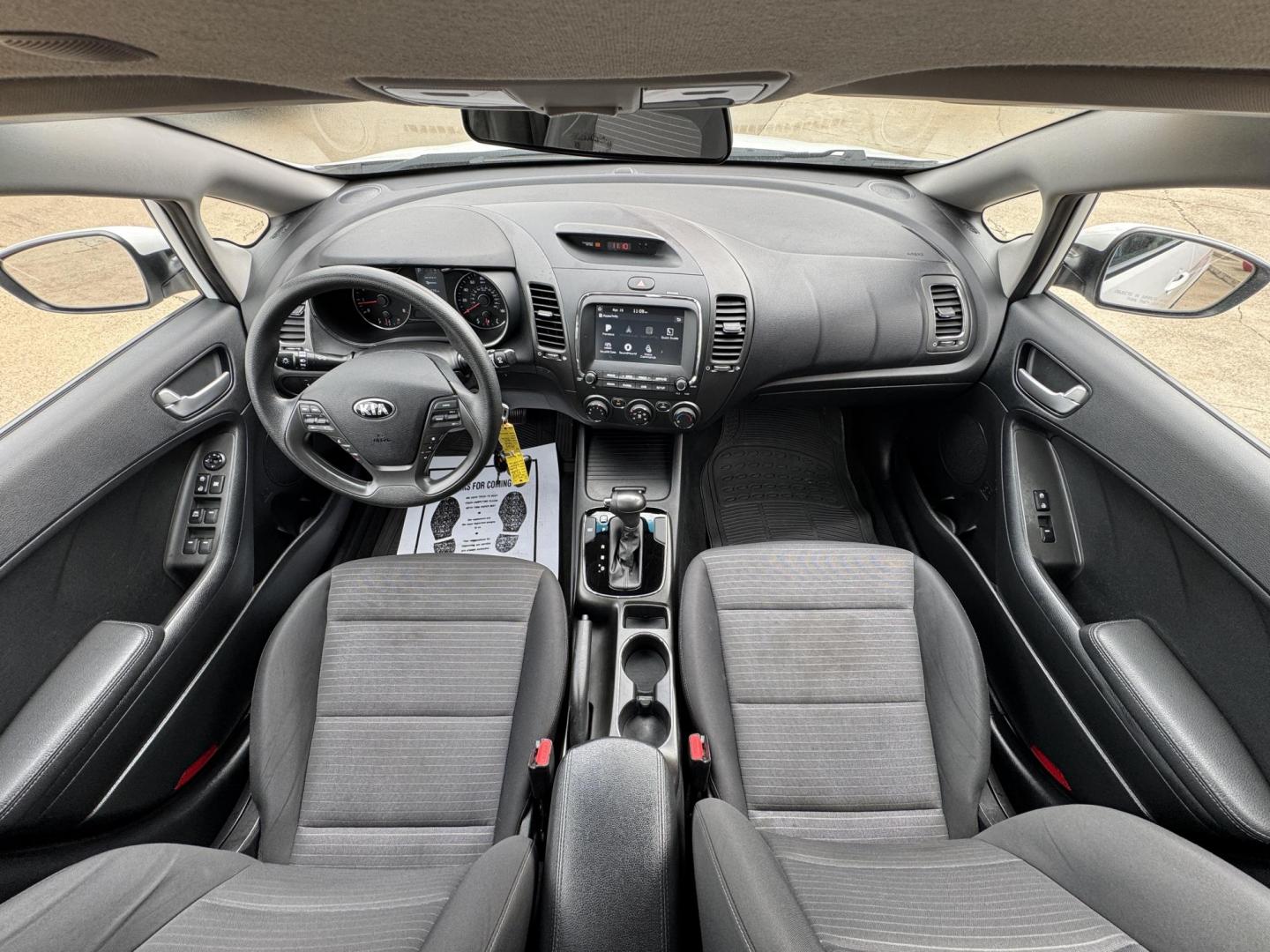 2018 WHITE /BLACK KIA FORTE LX; S LX (3KPFL4A70JE) with an 2.0L engine, 6-Speed Automatic transmission, located at 5900 E. Lancaster Ave., Fort Worth, TX, 76112, (817) 457-5456, 0.000000, 0.000000 - The 2018 Kia Forte LX combines efficiency and comfort with a 2.0L 4-cylinder engine, 6-speed automatic transmission, and impressive 29 city / 37 highway MPG. It seats five with spacious legroom and features a backup camera, phone connectivity, 4-wheel ABS disc brakes, and coil spring suspension. A r - Photo#18