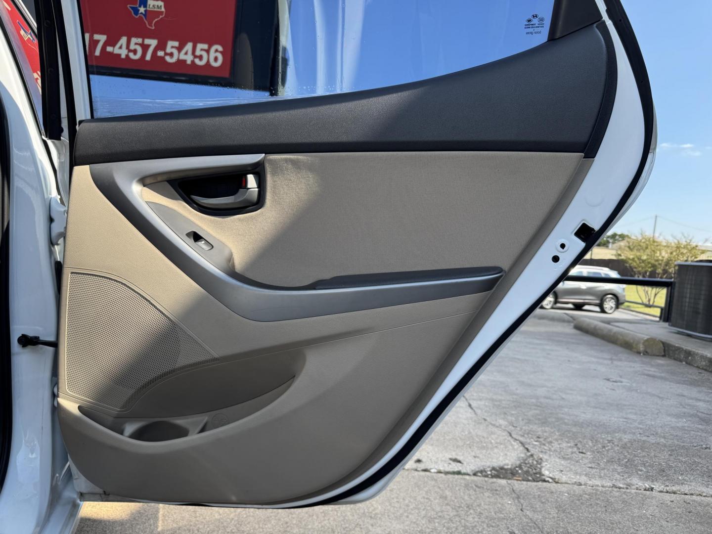 2016 WHITE /TAN HYUNDAI ELANTRA LIMITED; SE; LIMITIED (5NPDH4AEXGH) with an 1.8L engine, 6-Speed Automatic transmission, located at 5900 E. Lancaster Ave., Fort Worth, TX, 76112, (817) 457-5456, 0.000000, 0.000000 - Check out this 2016 Hyundai Elantra Limited, a reliable sedan with seating for five. It features front heated seats, push-to-start, a backup camera, and comfortable cloth interior. With a fuel-efficient 1.8L engine and smooth 6-speed automatic transmission, it’s ready for your daily drives around - Photo#12