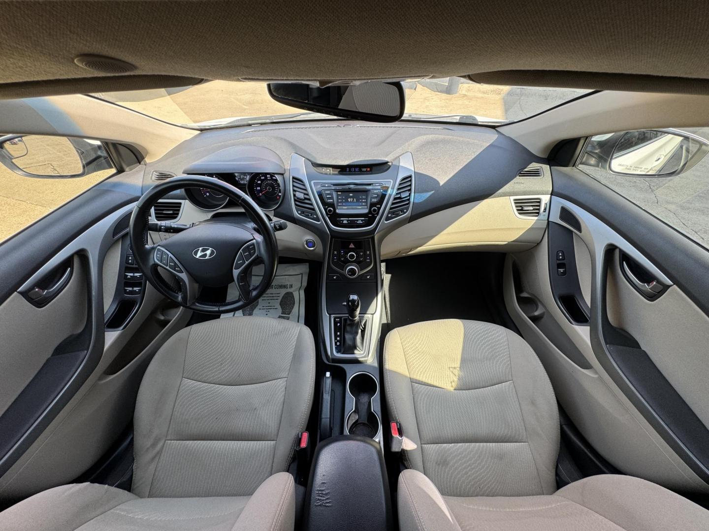 2016 WHITE /TAN HYUNDAI ELANTRA LIMITED; SE; LIMITIED (5NPDH4AEXGH) with an 1.8L engine, 6-Speed Automatic transmission, located at 5900 E. Lancaster Ave., Fort Worth, TX, 76112, (817) 457-5456, 0.000000, 0.000000 - Check out this 2016 Hyundai Elantra Limited, a reliable sedan with seating for five. It features front heated seats, push-to-start, a backup camera, and comfortable cloth interior. With a fuel-efficient 1.8L engine and smooth 6-speed automatic transmission, it’s ready for your daily drives around - Photo#17