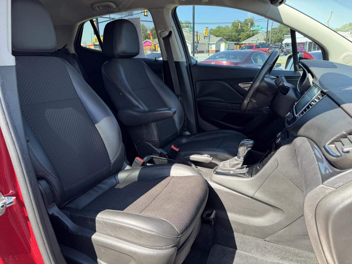 2018 RED /BLACK BUICK ENCORE PREFERRED Preferred (KL4CJASB9JB) with an 1.4L engine, 6-Speed Automatic transmission, located at 5900 E. Lancaster Ave., Fort Worth, TX, 76112, (817) 457-5456, 0.000000, 0.000000 - Photo#16