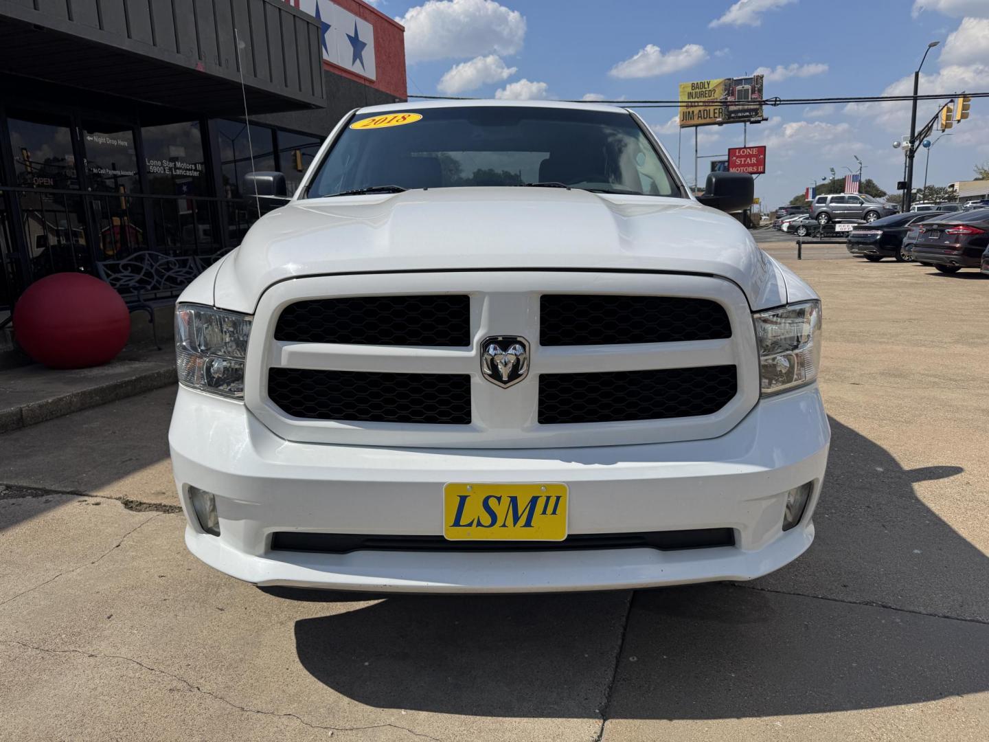 2018 WHITE /BLACK RAM 1500 EXPRESS; ST; TR (1C6RR6KG4JS) with an 3.6L engine, 8-Speed Automatic transmission, located at 5900 E. Lancaster Ave., Fort Worth, TX, 76112, (817) 457-5456, 0.000000, 0.000000 - Photo#1