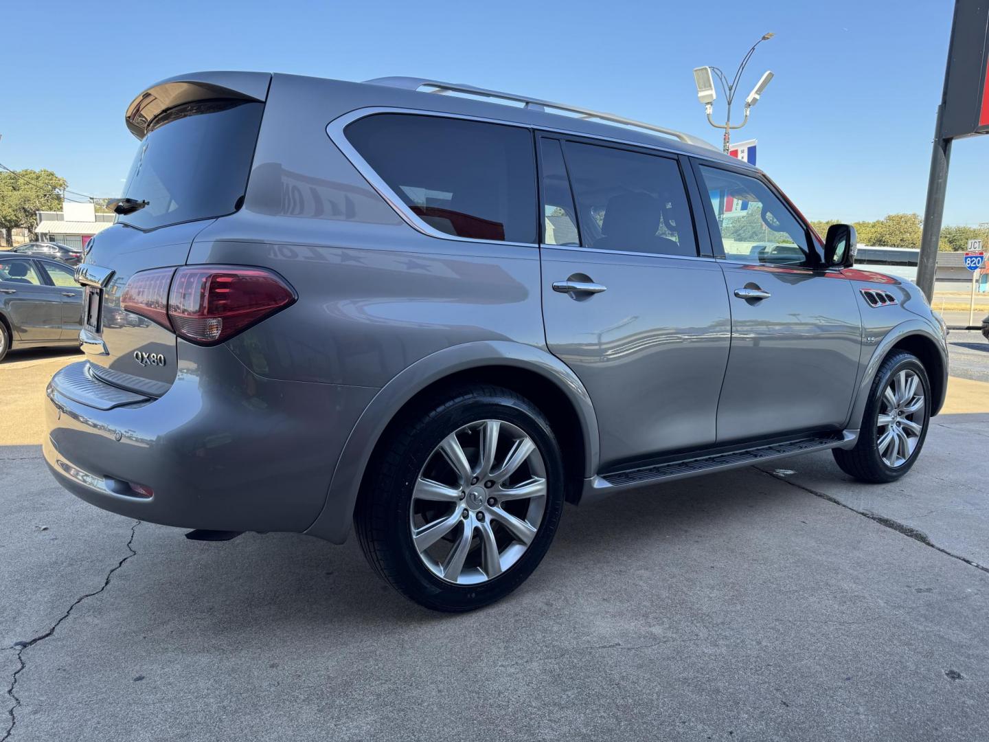 2014 GRAY /BLACK INFINITI QX80 BASE (JN8AZ2NF0E9) , located at 5900 E. Lancaster Ave., Fort Worth, TX, 76112, (817) 457-5456, 0.000000, 0.000000 - Photo#3