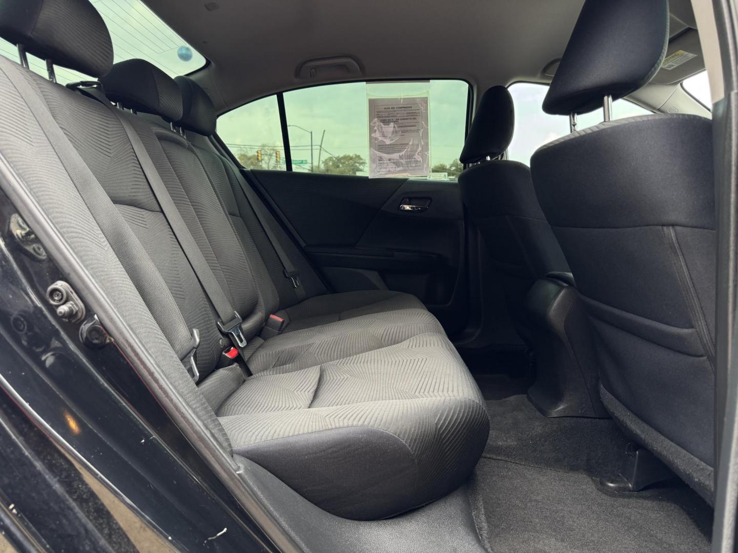 2016 BLACK HONDA ACCORD LX (1HGCR2F39GA) , located at 5900 E. Lancaster Ave., Fort Worth, TX, 76112, (817) 457-5456, 0.000000, 0.000000 - Photo#13