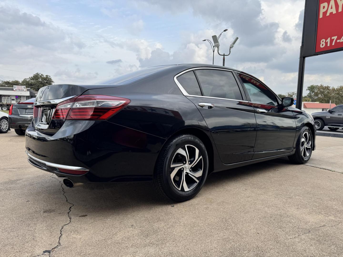 2016 BLACK HONDA ACCORD LX (1HGCR2F39GA) , located at 5900 E. Lancaster Ave., Fort Worth, TX, 76112, (817) 457-5456, 0.000000, 0.000000 - Photo#3