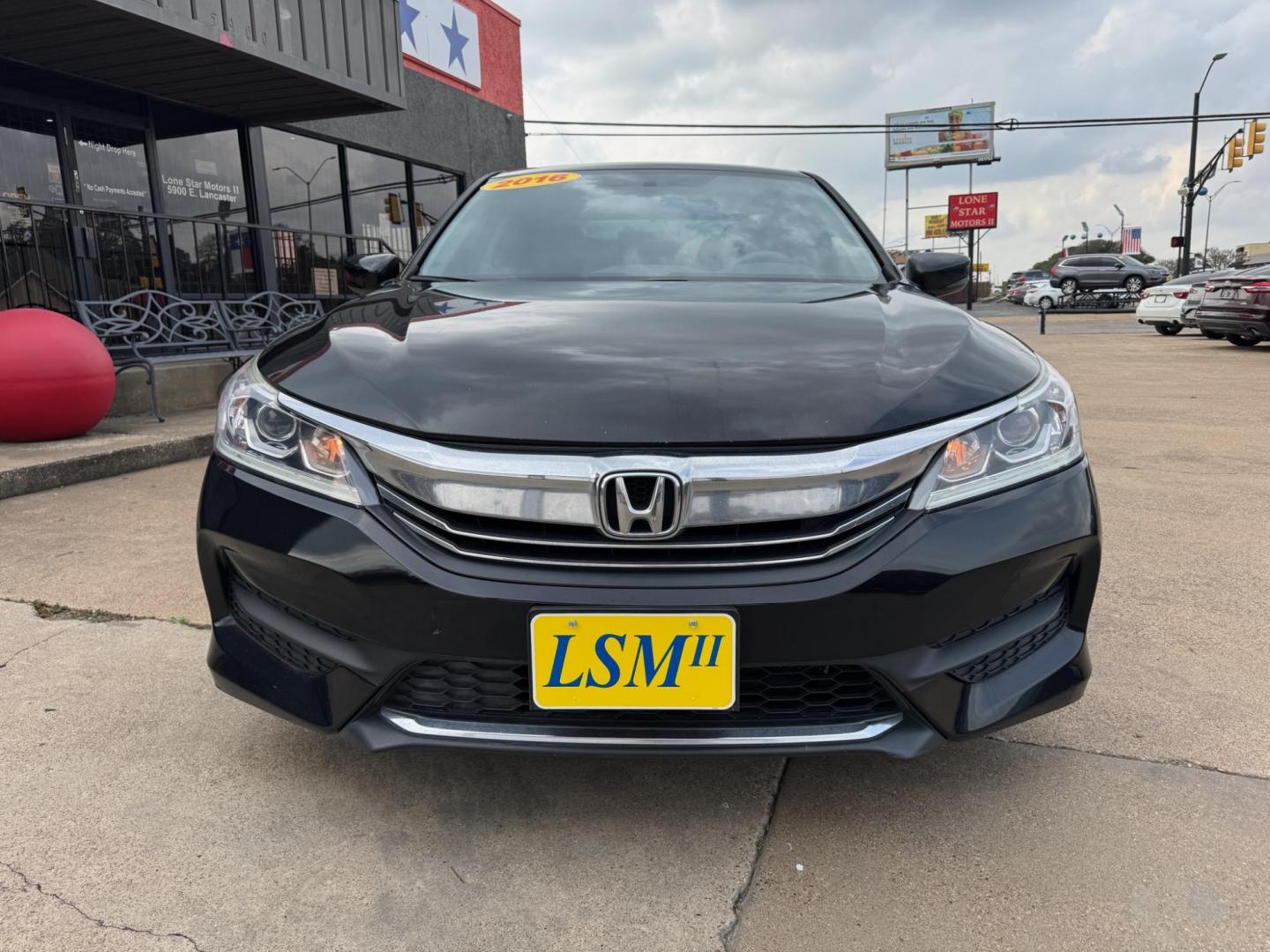 2016 BLACK HONDA ACCORD LX (1HGCR2F39GA) , located at 5900 E. Lancaster Ave., Fort Worth, TX, 76112, (817) 457-5456, 0.000000, 0.000000 - Photo#1