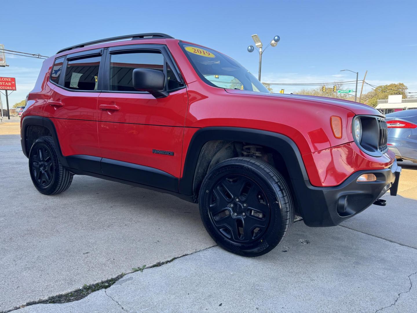 2019 RED JEEP RENEGADE SPORT (ZACNJBAB3KP) , located at 5900 E. Lancaster Ave., Fort Worth, TX, 76112, (817) 457-5456, 0.000000, 0.000000 - Photo#2