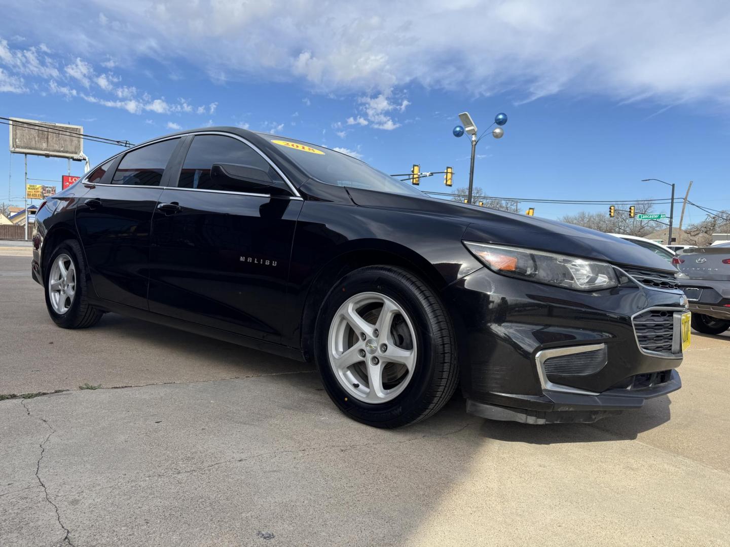 2018 BLACK CHEVROLET MALIBU LS (1LS) (1G1ZB5ST8JF) , located at 5900 E. Lancaster Ave., Fort Worth, TX, 76112, (817) 457-5456, 0.000000, 0.000000 - Photo#2
