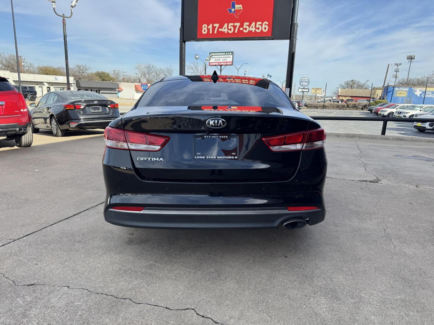 2018 BLACK KIA OPTIMA LX; S (5XXGT4L38JG) , located at 5900 E. Lancaster Ave., Fort Worth, TX, 76112, (817) 457-5456, 0.000000, 0.000000 - Photo#4