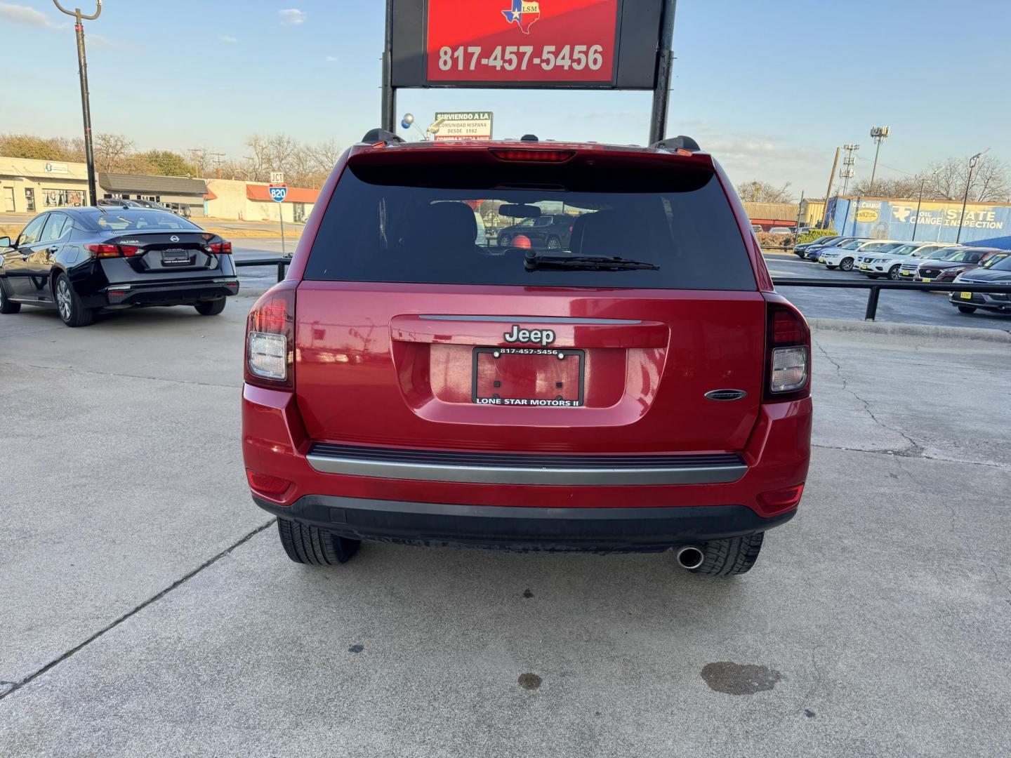 2017 RED JEEP COMPASS LATITUDE (1C4NJCBA4HD) , located at 5900 E. Lancaster Ave., Fort Worth, TX, 76112, (817) 457-5456, 0.000000, 0.000000 - Photo#4