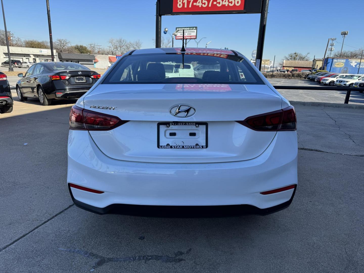 2020 WHITE HYUNDAI ACCENT SE; SEL (3KPC24A66LE) , located at 5900 E. Lancaster Ave., Fort Worth, TX, 76112, (817) 457-5456, 0.000000, 0.000000 - Photo#4