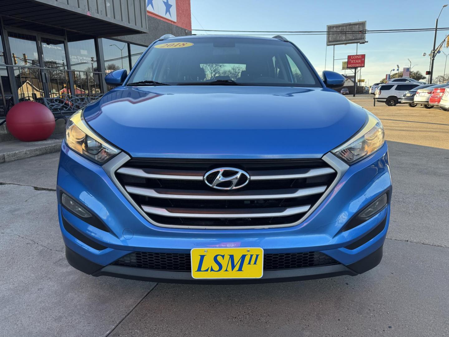 2018 BLUE HYUNDAI TUCSON BASE; SPORT; (KM8J33A48JU) , located at 5900 E. Lancaster Ave., Fort Worth, TX, 76112, (817) 457-5456, 0.000000, 0.000000 - Photo#1