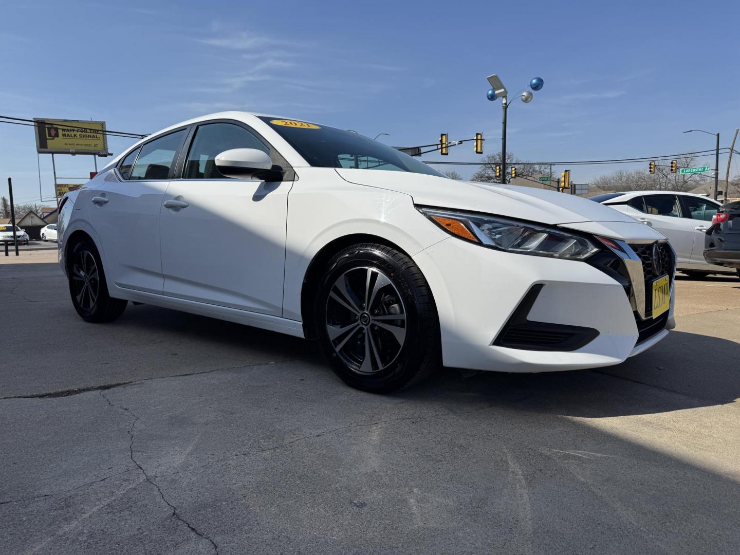 2021 WHITE NISSAN SENTRA SV (3N1AB8CV6MY) , located at 5900 E. Lancaster Ave., Fort Worth, TX, 76112, (817) 457-5456, 0.000000, 0.000000 - Photo#2