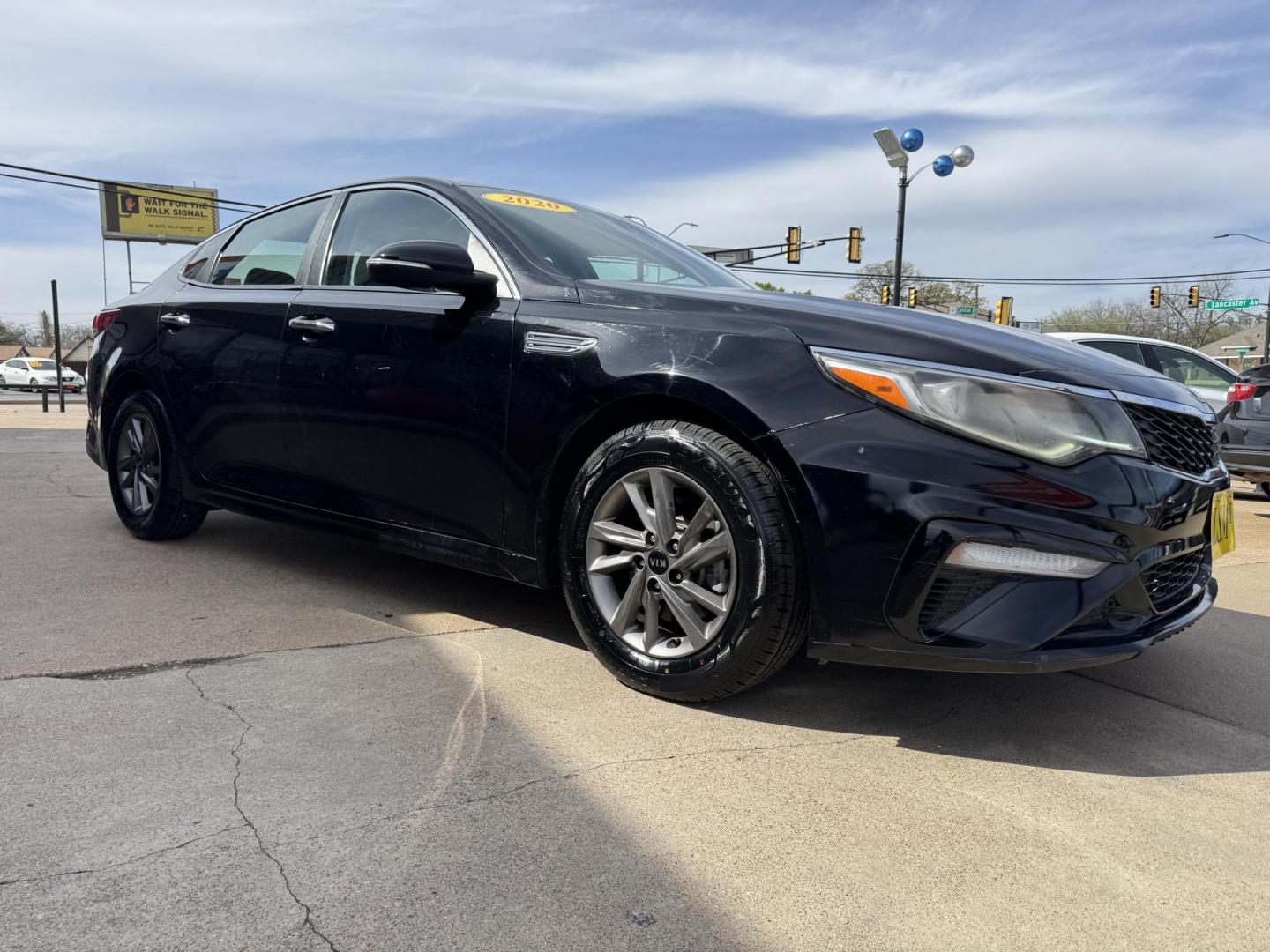 2020 BLACK KIA OPTIMA LX; S; SE (5XXGT4L31LG) , located at 5900 E. Lancaster Ave., Fort Worth, TX, 76112, (817) 457-5456, 0.000000, 0.000000 - Photo#2