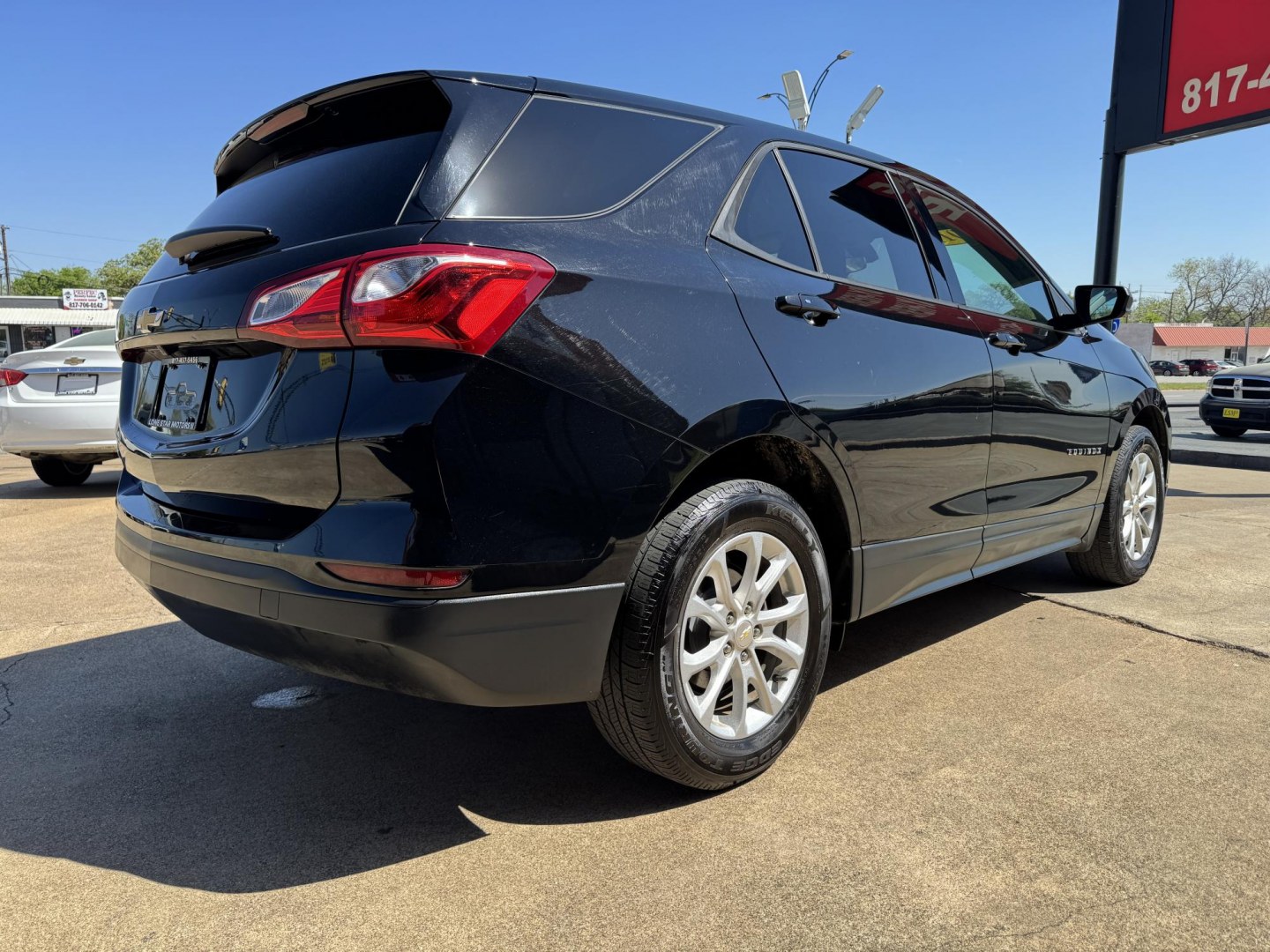 2019 BLACK CHEVROLET EQUINOX LS (2GNAXHEVXK6) , located at 5900 E. Lancaster Ave., Fort Worth, TX, 76112, (817) 457-5456, 0.000000, 0.000000- Photo#3