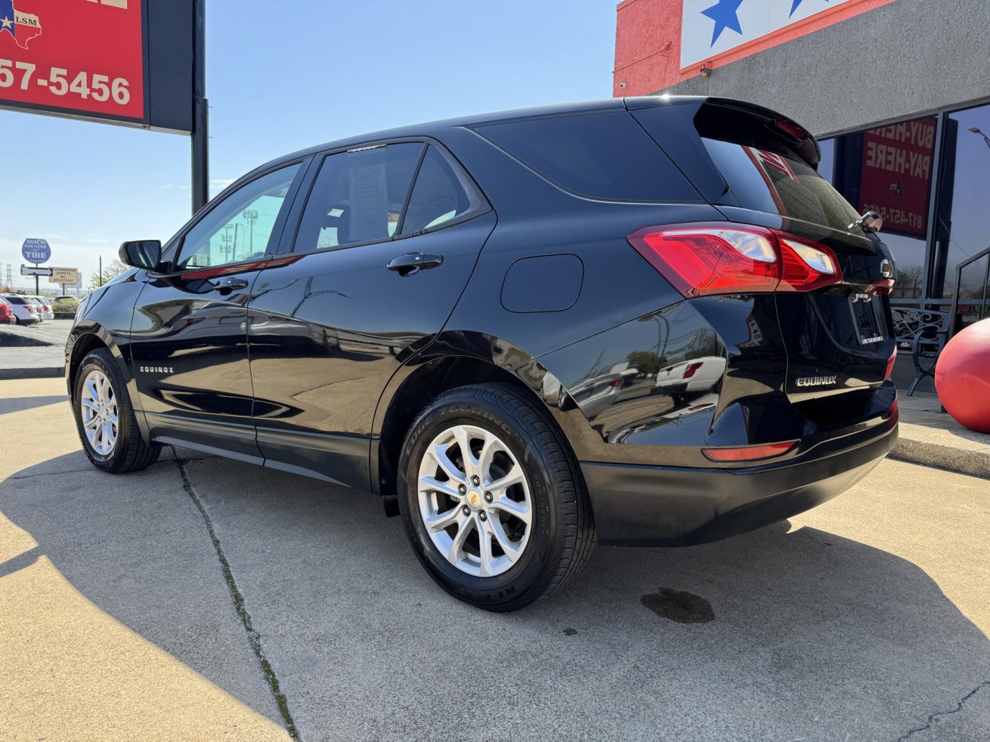 2019 BLACK CHEVROLET EQUINOX LS (2GNAXHEVXK6) , located at 5900 E. Lancaster Ave., Fort Worth, TX, 76112, (817) 457-5456, 0.000000, 0.000000- Photo#6