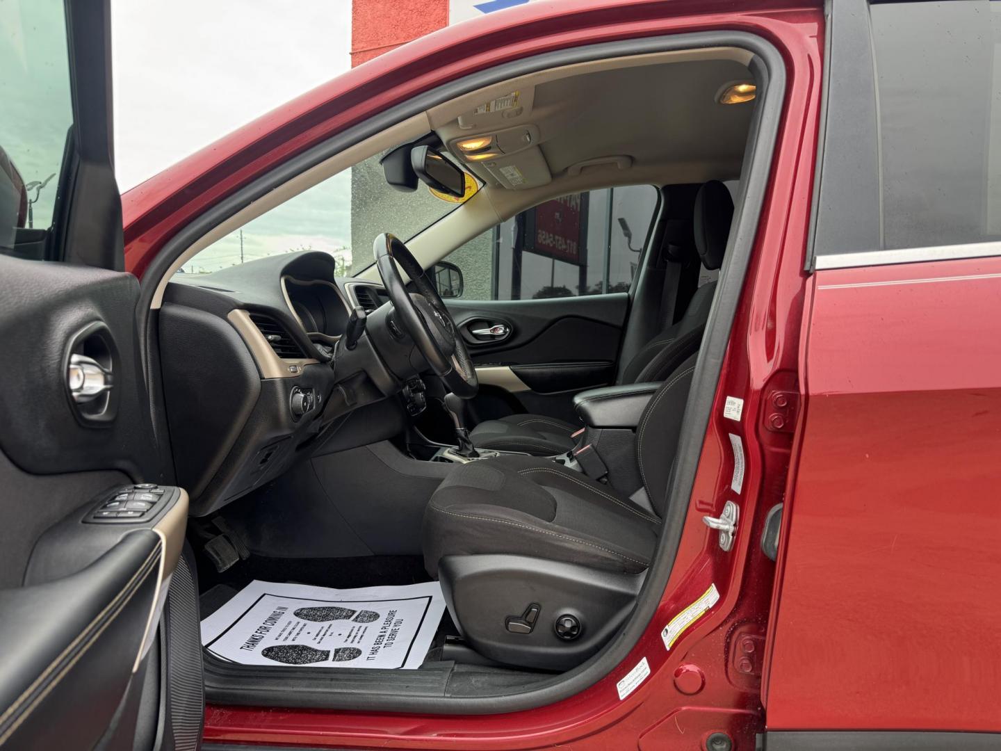 2017 RED JEEP CHEROKEE LATITUDE; N (1C4PJLCB4HD) , located at 5900 E. Lancaster Ave., Fort Worth, TX, 76112, (817) 457-5456, 0.000000, 0.000000 - Photo#9
