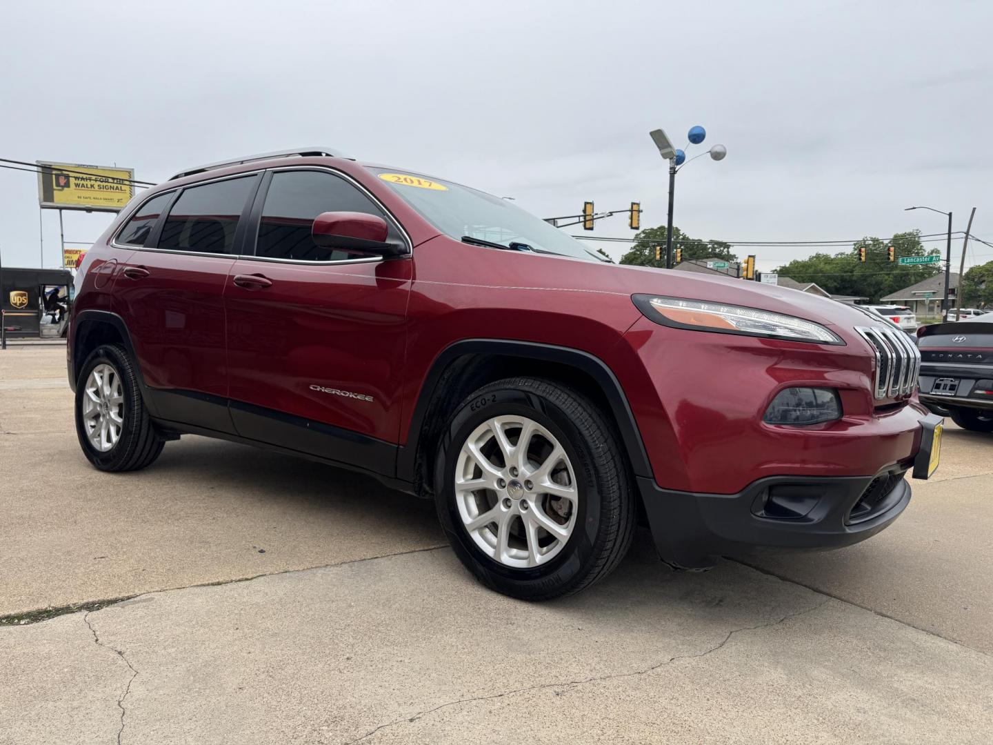 2017 RED JEEP CHEROKEE LATITUDE; N (1C4PJLCB4HD) , located at 5900 E. Lancaster Ave., Fort Worth, TX, 76112, (817) 457-5456, 0.000000, 0.000000 - Photo#2