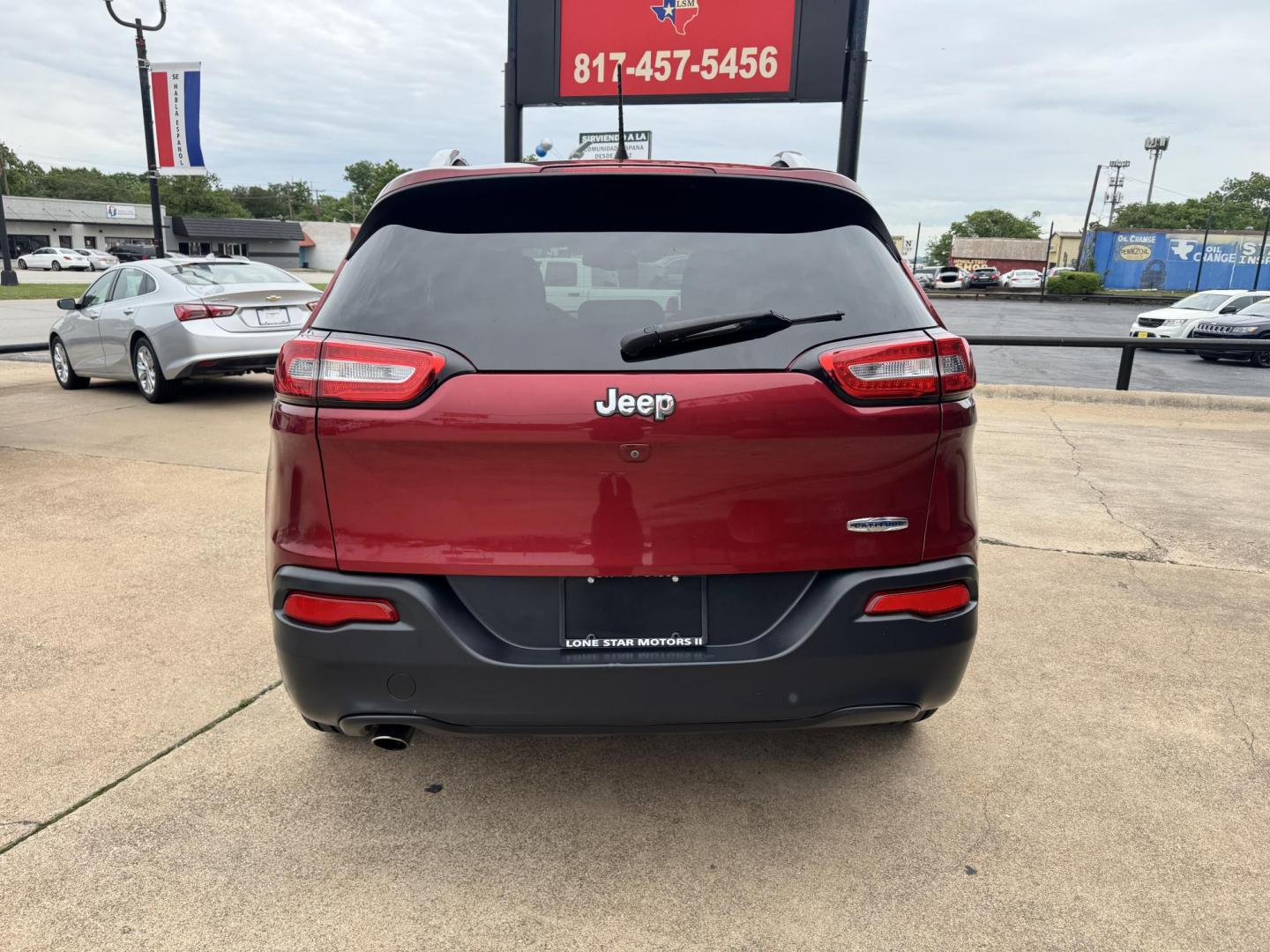 2017 RED JEEP CHEROKEE LATITUDE; N (1C4PJLCB4HD) , located at 5900 E. Lancaster Ave., Fort Worth, TX, 76112, (817) 457-5456, 0.000000, 0.000000 - Photo#4