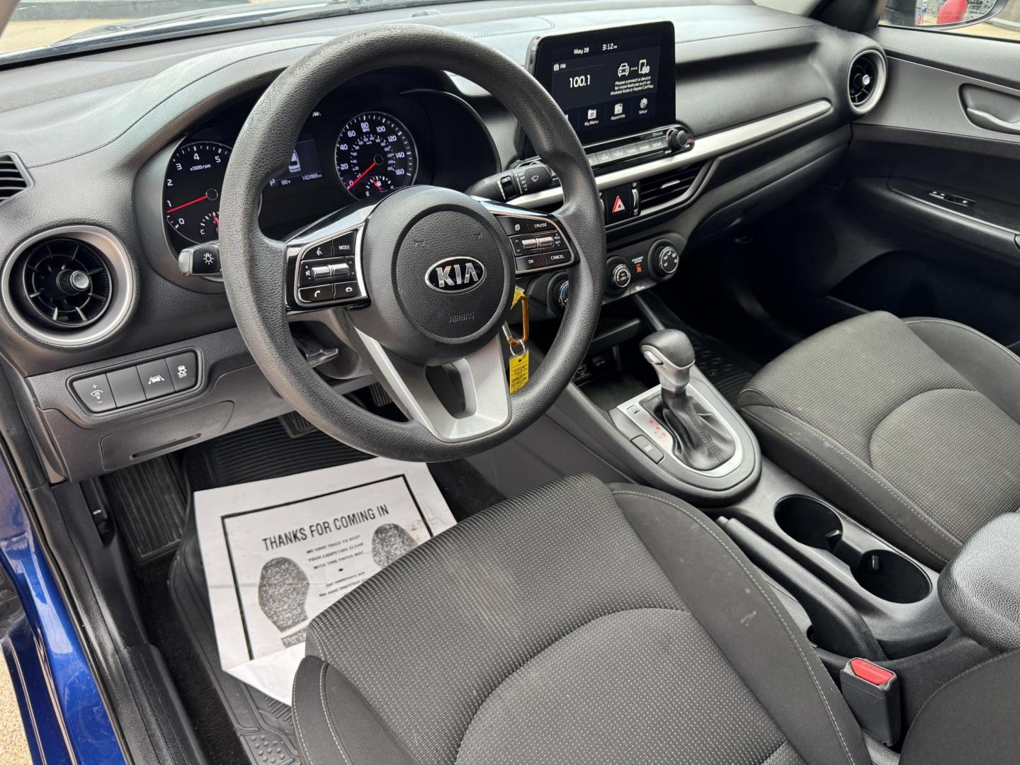 2021 BLUE KIA FORTE FE; LXS (3KPF24AD5ME) , located at 5900 E. Lancaster Ave., Fort Worth, TX, 76112, (817) 457-5456, 0.000000, 0.000000 - Photo#9
