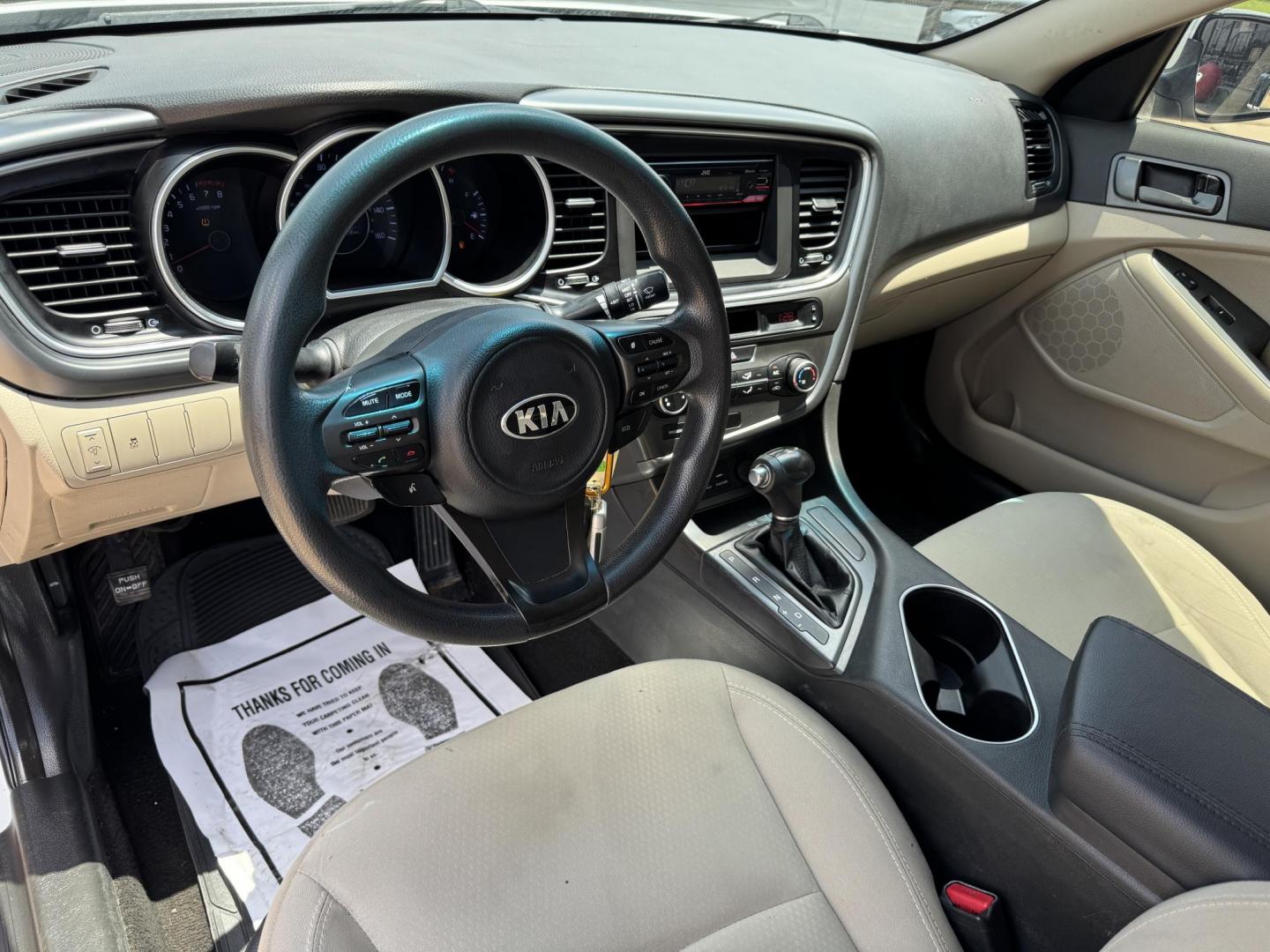 2015 WHITE KIA OPTIMA LX (5XXGM4A75FG) , located at 5900 E. Lancaster Ave., Fort Worth, TX, 76112, (817) 457-5456, 0.000000, 0.000000- Photo#9