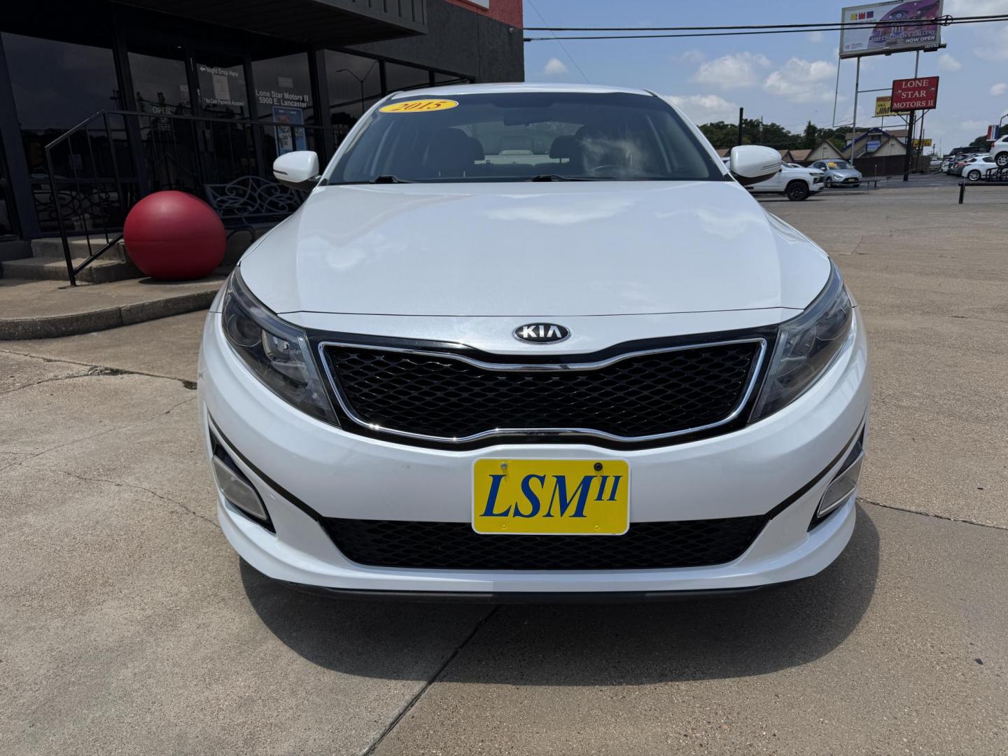 2015 WHITE KIA OPTIMA LX (5XXGM4A75FG) , located at 5900 E. Lancaster Ave., Fort Worth, TX, 76112, (817) 457-5456, 0.000000, 0.000000- Photo#1