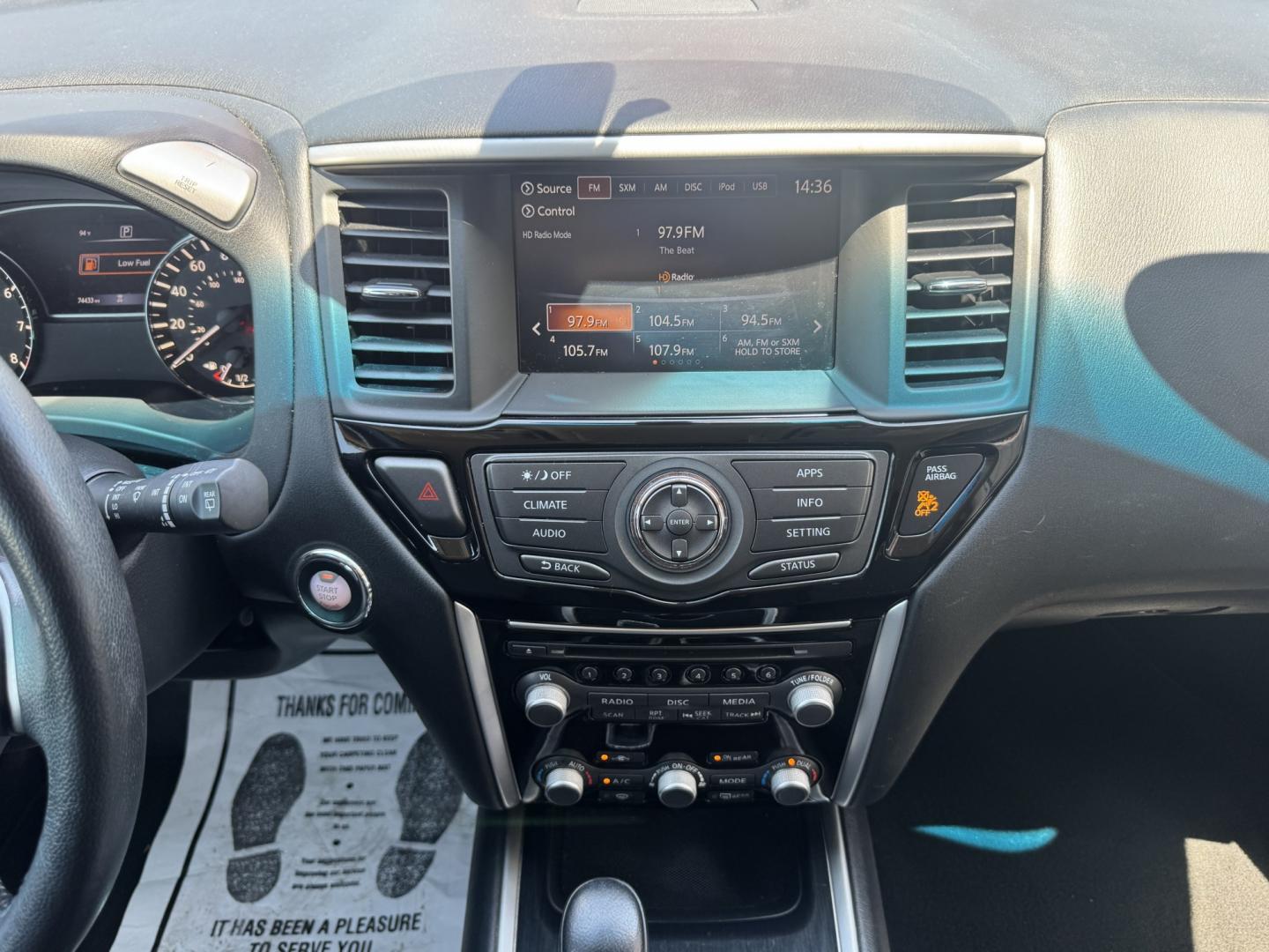 2018 SILVER NISSAN PATHFINDER S; SL; PL (5N1DR2MN0JC) , located at 5900 E. Lancaster Ave., Fort Worth, TX, 76112, (817) 457-5456, 0.000000, 0.000000- Photo#22