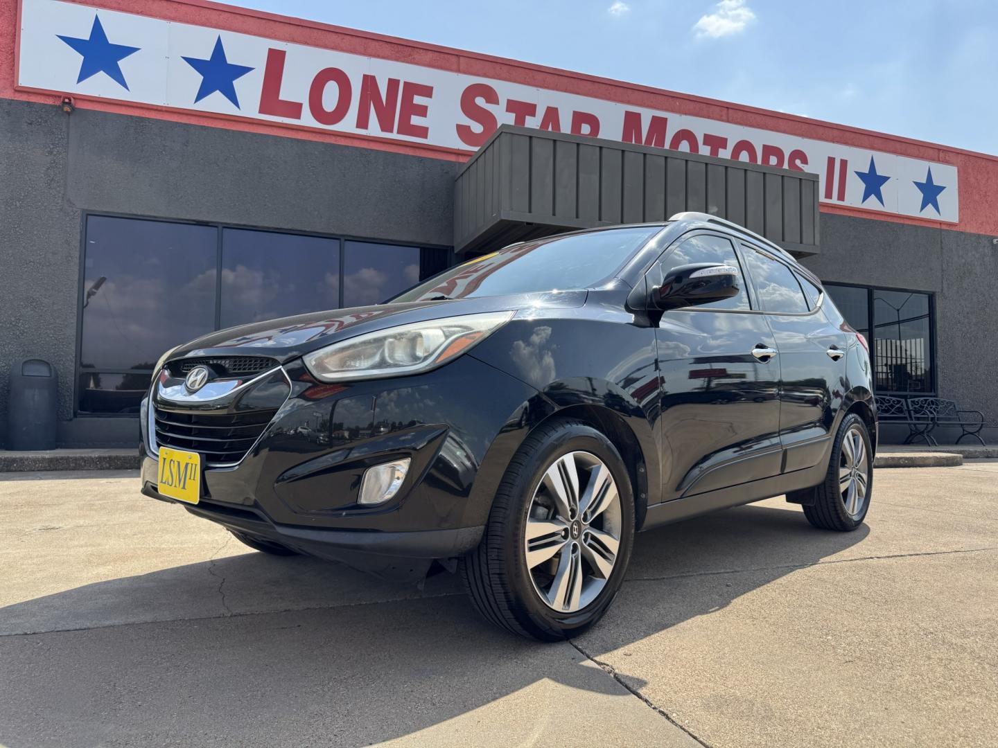 2014 BLACK HYUNDAI TUCSON LIMITED; SE (KM8JU3AG3EU) , located at 5900 E. Lancaster Ave., Fort Worth, TX, 76112, (817) 457-5456, 0.000000, 0.000000- Photo#0