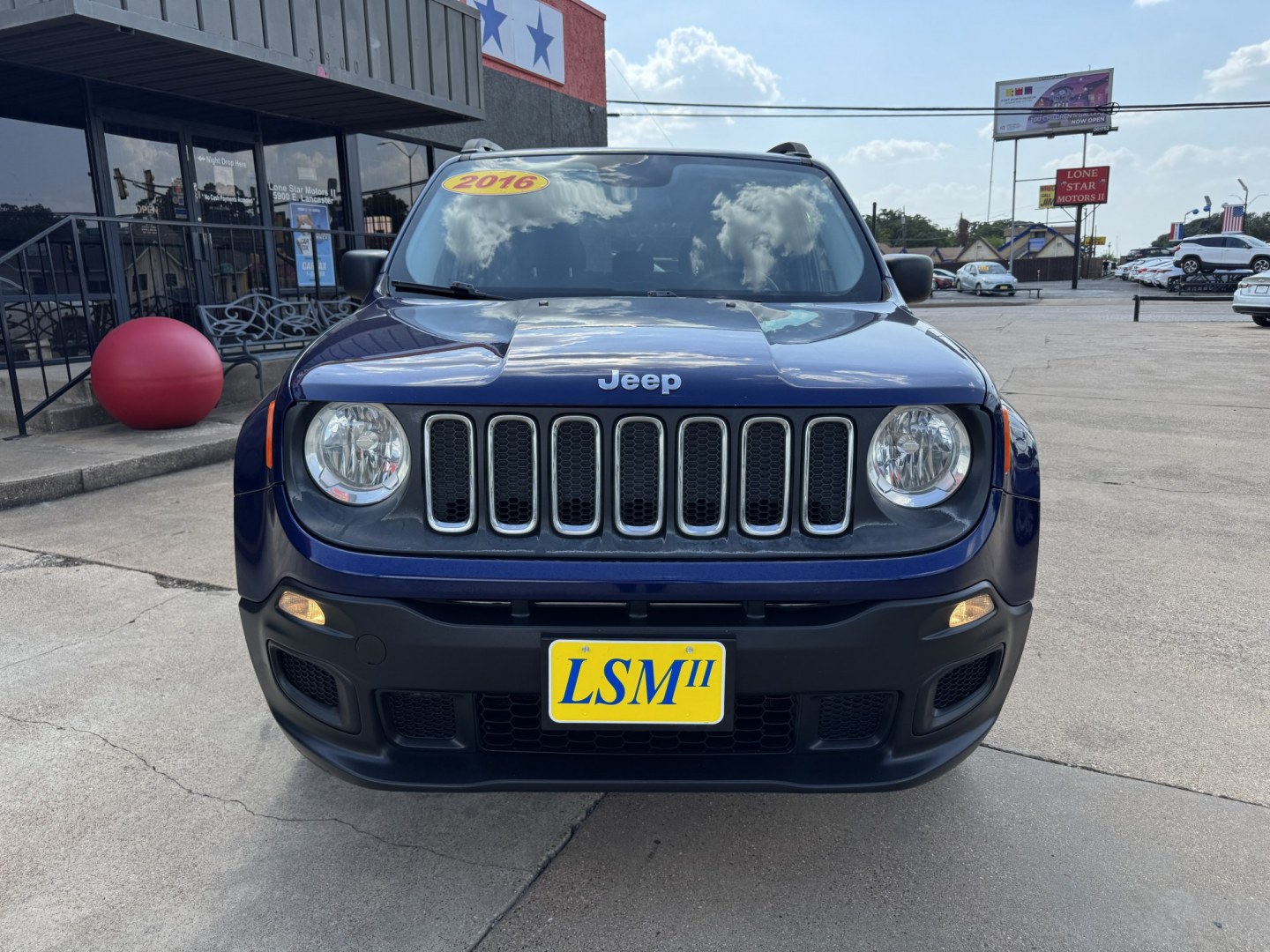 2016 BLUE JEEP RENEGADE SPORT (ZACCJBAT4GP) , located at 5900 E. Lancaster Ave., Fort Worth, TX, 76112, (817) 457-5456, 0.000000, 0.000000- Photo#1