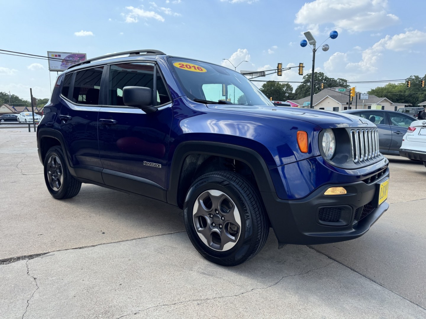 2016 BLUE JEEP RENEGADE SPORT (ZACCJBAT4GP) , located at 5900 E. Lancaster Ave., Fort Worth, TX, 76112, (817) 457-5456, 0.000000, 0.000000- Photo#2