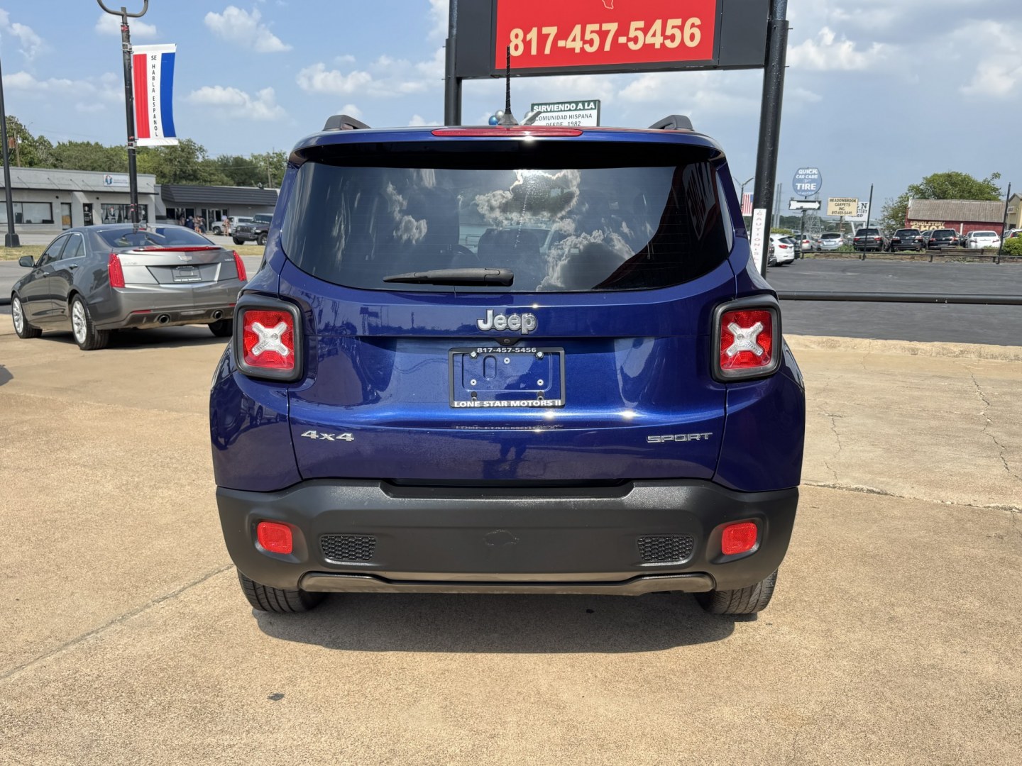 2016 BLUE JEEP RENEGADE SPORT (ZACCJBAT4GP) , located at 5900 E. Lancaster Ave., Fort Worth, TX, 76112, (817) 457-5456, 0.000000, 0.000000- Photo#4